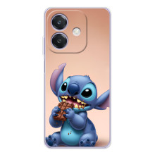 Чехол с рисунком Стич для OPPO A40m – Стич с шоколадом