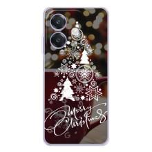 Рождественские Чехлы для OPPO A40m (VPrint) (Елочка узорная)