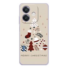 Рождественские Чехлы для OPPO A40m (VPrint) (Merry Christmas)