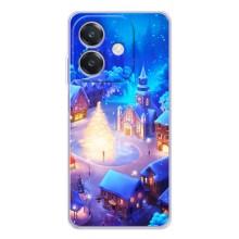 Рождественские Чехлы для OPPO A40m (VPrint) (Рождественский город)