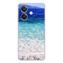 Силиконовый чехол с КАРТИНКАМИ лето для OPPO A40m (AlphaPrint) (Море)