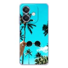 Силиконовый чехол с КАРТИНКАМИ лето для OPPO A40m (AlphaPrint) (Взгляд лето)