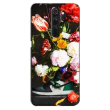 Брендновые Чехлы для Oppo A5 (2020) - (PREMIUMPrint) (Nike цветы)