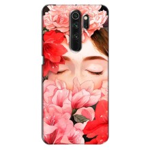 Чехлы (ART) Цветы на Oppo A5 (2020) (VPrint) (Глаза в цветах)