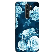 Чехлы (ART) Цветы на Oppo A5 (2020) (VPrint) (Голубые Бутоны)