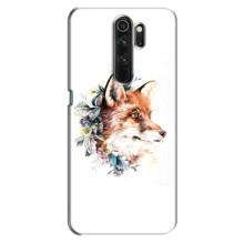 Чехлы с картинкой Лисички для Oppo A5 (2020) (VPrint) (Лисичка в цветочках)