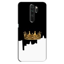 Чехол (Корона на чёрном фоне) для Оппо а5 2020 (Золотая корона)