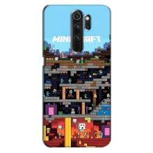 Чехол Майнкрафт на Oppo A5 (2020) (AlphaPrint) Minecraft (фон Minecraft)