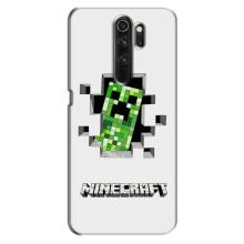 Чехол Майнкрафт на Oppo A5 (2020) (AlphaPrint) Minecraft (крипер Майнкрафт)