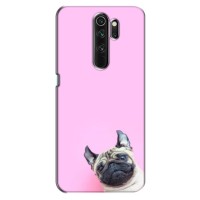 Бампер для Oppo A5 (2020) с картинкой "Песики" (Собака на розовом)