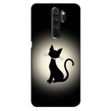 Чехол с принтом для Oppo A5 (2020) (AlphaPrint) Модные коты – Силуэт котика