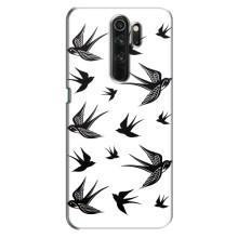 Чехол с птицами на Oppo A5 (2020) (VPrint) (Ласточки)