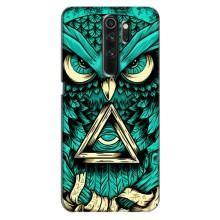 Чехол с птицами на Oppo A5 (2020) (VPrint) (Сова с глазом)