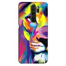 Чехол со Львом для Oppo A5 (2020) (VPrint) (Яркий Лев)