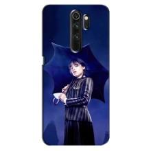 Чехлы Венсдей на Oppo A5 (2020) Уэнсдей (AlphaPrint) (Уэнздей с зонтом)