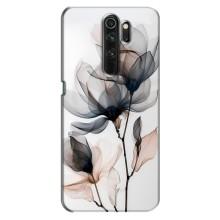 Чохол з квітковим принтом на OPPO А5 (2020) – Квіти на білому