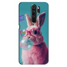 Чехол с принтом стильные животные для Оппо А5 (2020) – Кролик в очках