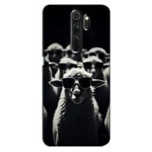 Чехол с принтом стильные животные для Оппо А5 (2020) – Овечка в очках