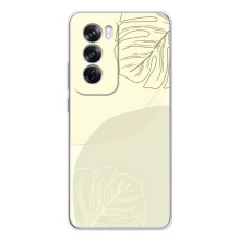 Чехол цветочный дизайн для OPPO A5 5G – Зелёный фон