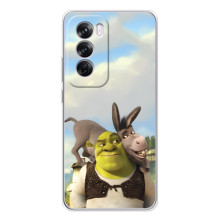 Чохол з мультфільмом Шрек на OPPO A5 5G – Шрек і осел