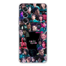 Чехол Гра в кальмара для OPPO A5 5G – Коллаж игры кальмара