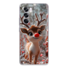 Яскравий чохол для OPPO A5 5G з Зимові Оленята