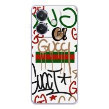 Брендновые Чехлы для OPPO A5 Pro - (PREMIUMPrint) (Стиль GUUCI)