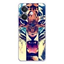 Чохли з зображенням різних тварин на OPPO A5 Pro (Яскравий Тигр)