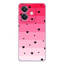 Чохли з тематикою "Маленькі Сердчеки" на OPPO A5 Pro – Чорні сердечка