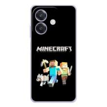 Чохол Майнкрафт на OPPO A5 Pro (AlphaPrint) Minecraft – герої Minecraft