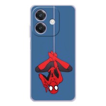 Чехол Супергерой Человека Паука на OPPO A5 Pro – На паутине