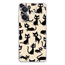 Чохол з малюнком кіт на OPPO A5 Pro (Чорні коти)