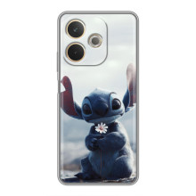Чехол с рисунком Стич для OPPO A5 Pro – Стич с цветочком
