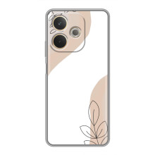 Силконовий чохол з принтом в квітах на OPPO A5 Pro – Нюдовий дизайн