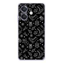Новогодние, Праздничные Чехлы для OPPO A5 Pro - 2024 год (Новогодний фон)