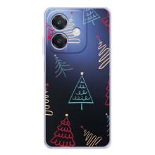 Зимние Чехлы для А5 Про - прозрачный фон (Рождественские елки)