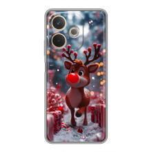 Яркий чехол для OPPO A5 Pro с Зимними Оленятами – Олень среди подарков
