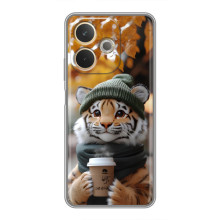 Друкований чохол 'Звірята з кавою' для OPPO A5 Pro – Тигр з кавою