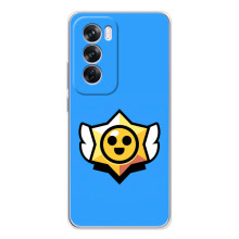 Бампер (ТПУ) с принтом Brawl Stars на Оппо А5 – Значок