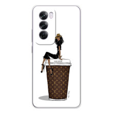 Чехлы Луи Витон для OPPO A5 (AlphaPrint - LOUIS VUITTON) – кофе LOUIS VUITTON