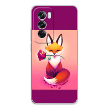 Чехлы с картинкой Лисички для OPPO A5 (VPrint) – Лисичка с розочкой