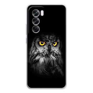 Чехлы с принтом СОВЫ для OPPO A5 – Сова на чёрном