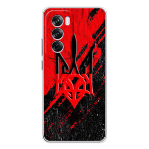 Чохли УПА (Червоно-Чорний) на OPPO A5 – Герб в кольорах УПА