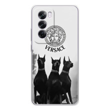 Чехлы VERSACE для Оппо А5 (PREMIUMPrint) (Доберман Версаче)