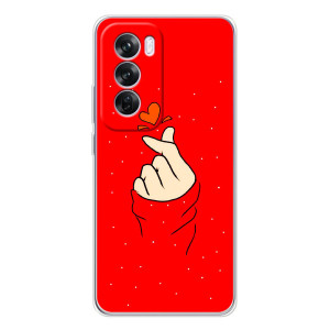 Чохол (Знак сердечка) для OPPO A5 – Сердечко на червоному