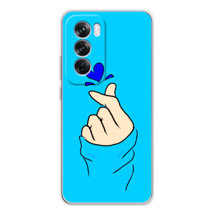 Чохол (Знак сердечка) для OPPO A5 – Сердечко на синоьому