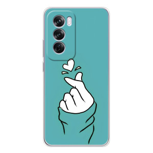 Чохол (Знак сердечка) для OPPO A5 – Сердечко на бірюзовому