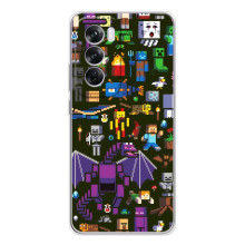 Чехол Майнкрафт на OPPO A5 (AlphaPrint) Minecraft (Коллаж Майнкрафт)