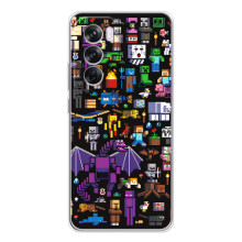 Чохол майнкрафт для OPPO A5 (Усі персонажі)