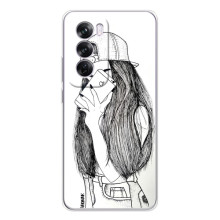 Чехол с печатью для OPPO A5 - (Мода) (AlphaPrint) (Фото девочки)